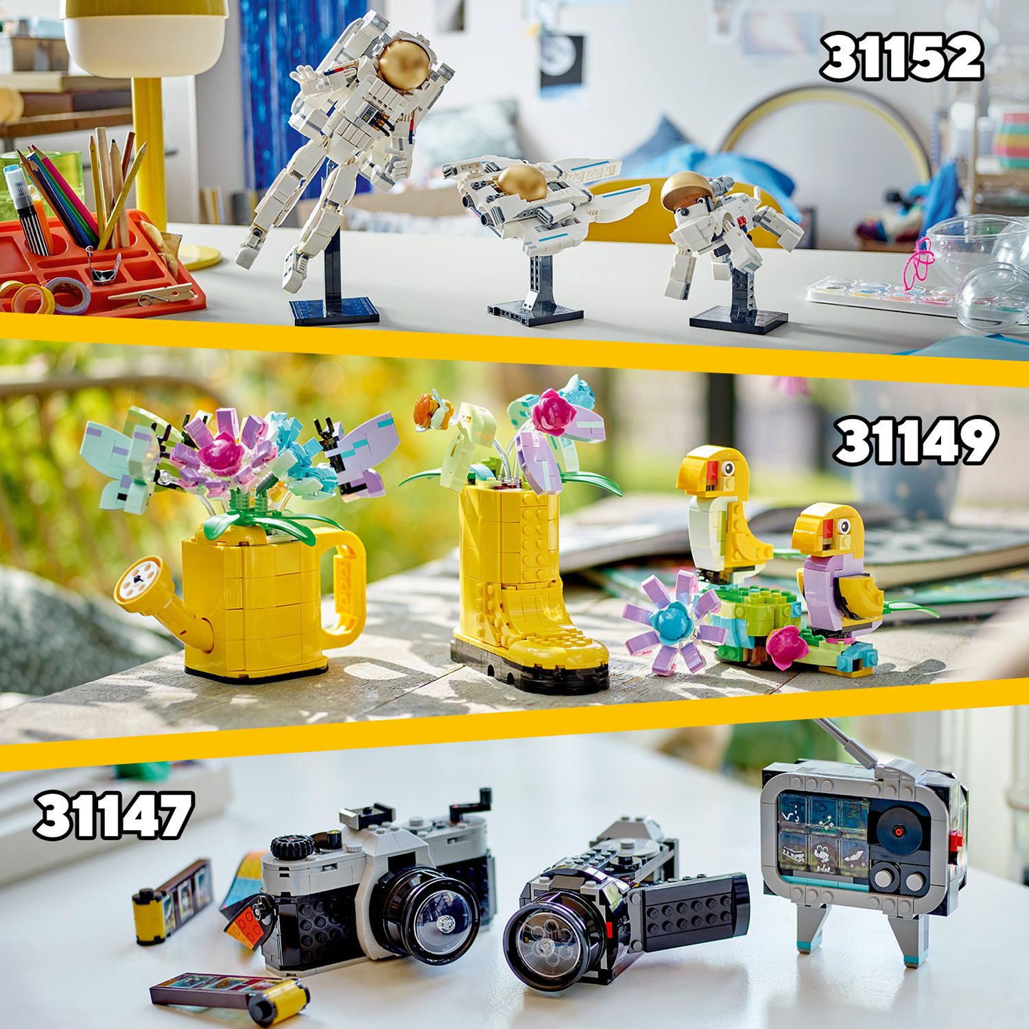 Objevte další stavebnice LEGO® Creator 3 v 1