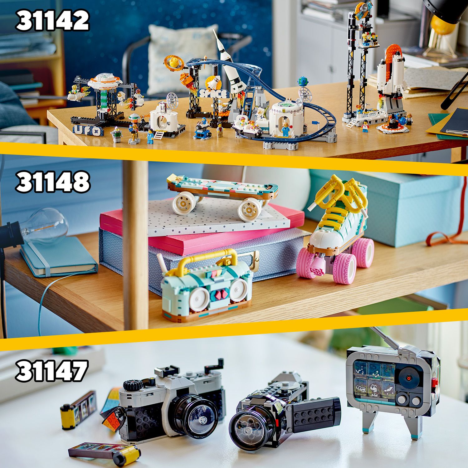 Objevte další stavebnice LEGO® 3 v 1 pro děti
