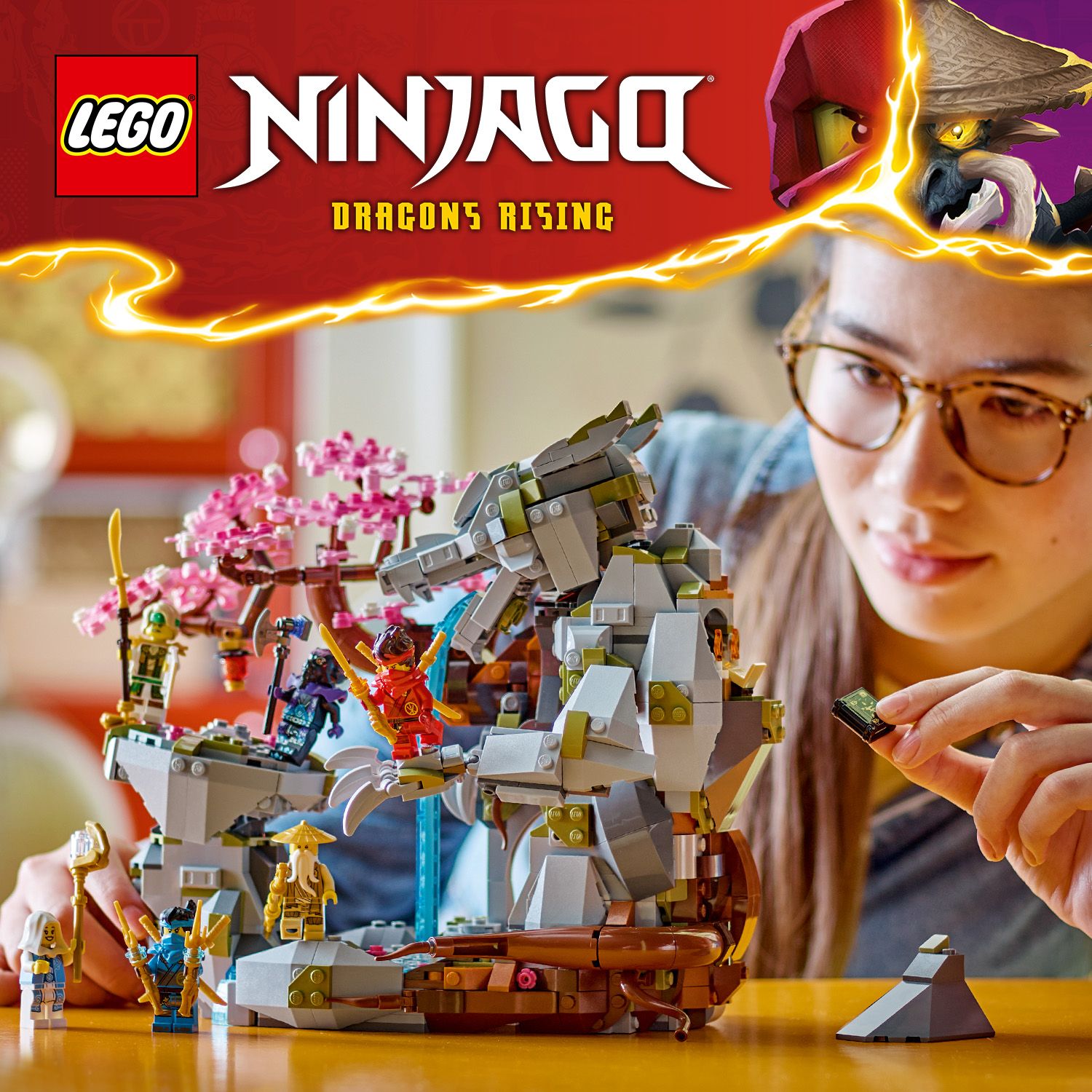 Fantastický model LEGOR NINJAGOR s drakem