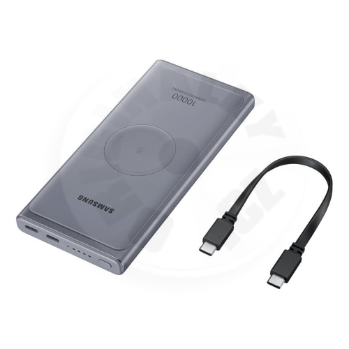Samsung Power Bank  (bezdrátová + 2x USB Type-C), 25W, 10000mAh - tmavo sivá
