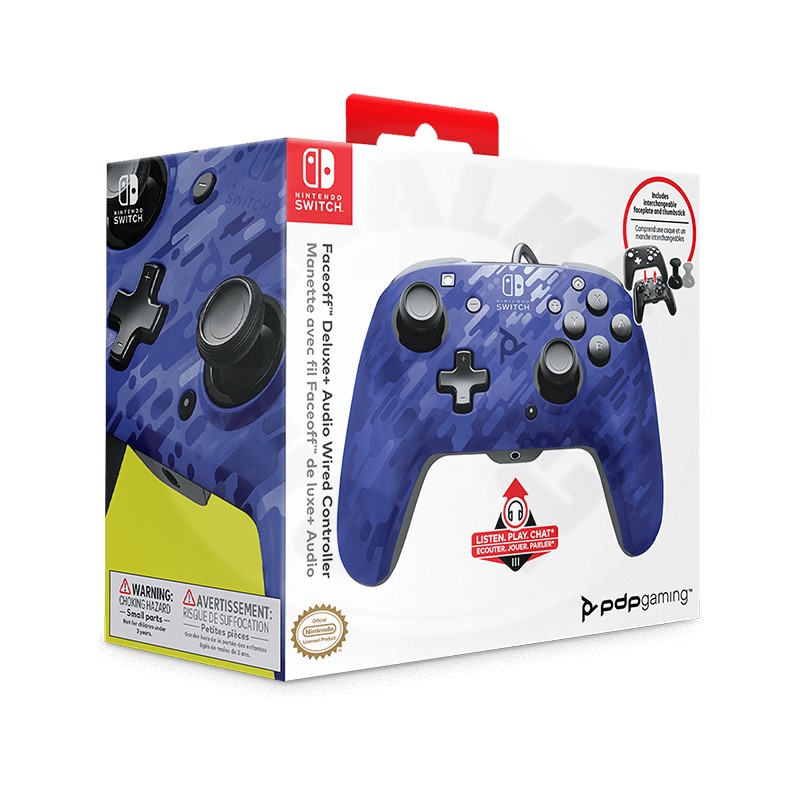 PDP Faceoff Deluxe Animal Crossing Nintendo Switch Controller