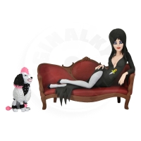 Elvira, Mistress of the Dark Toony Terrors Figurka Elvira na gauči 15 cm