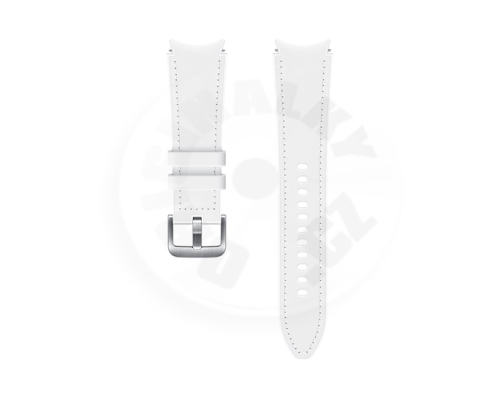 Samsung Hybrid Leather Band (20mm, M/L) for Samsung Galaxy Watch4 - White