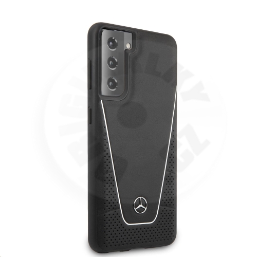 Mercedes Leather Cover Dynamic Leather for Samsung Galaxy S21 5G - black