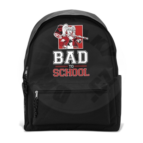 DC Comics - Backpack - "Harley Quinn" - BAD TO SCHOOL - 18 l (2)