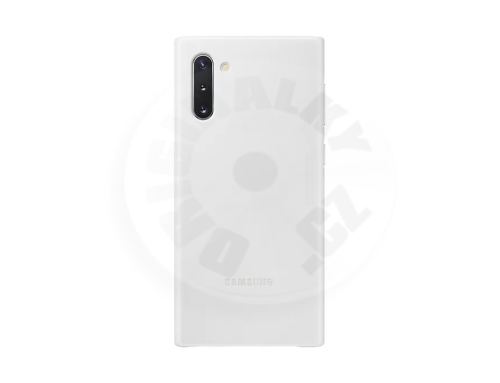 Samsung Kožený zadní kryt Note 10 - bílá
