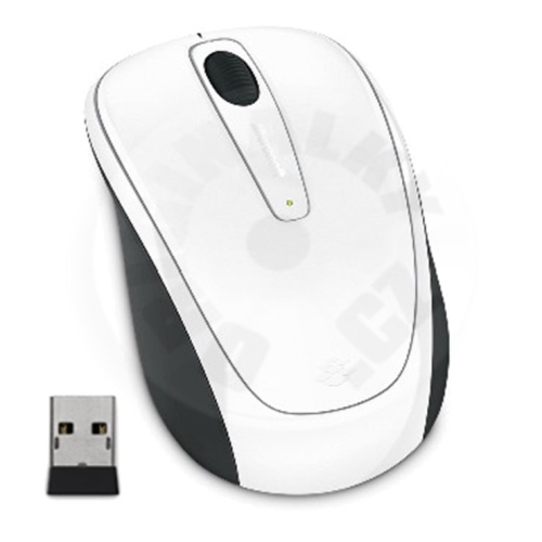 Microsoft Wireless Mobile Mouse 3500, white gloss