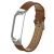 Deveroux Kožený řemínek pro Mi Band 3/4 - hnědá