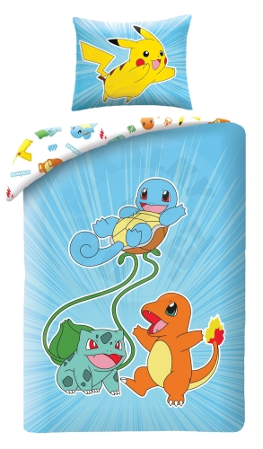 Halantex Povlečení - Pokémon Blue Friends 200x140, 90x70