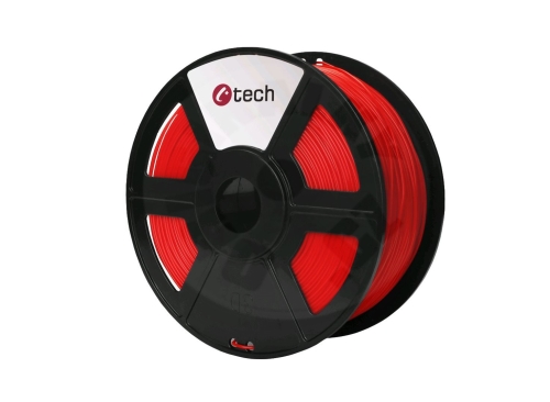 C-TECH Filament, PLA, 1,75mm, 1kg (330m) - červená