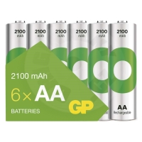 GP Recyko 2100, 6pcs AA rechargeable batteries