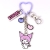 Přívěsek na klíče Hello Kitty Kuromi s přívěsky Přívěsek na klíče Hello Kitty Kuromi s přívěsky
