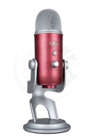 Blue Yeti USB mikrofon - kovově červená