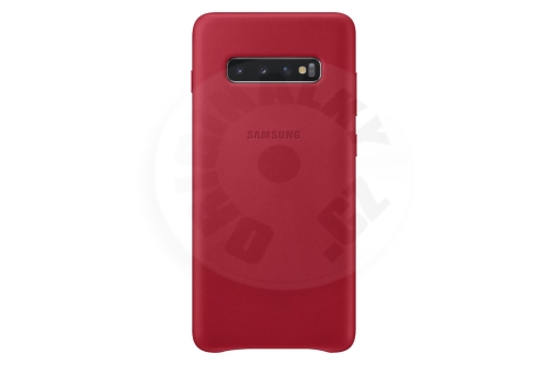 Samsung Kožený zadný kryt Galaxy S10 + - červená