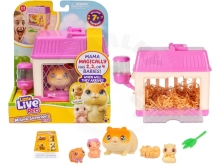 Little Live Pets hračka zvířátko křeček maminka + malí křečci a doplňky