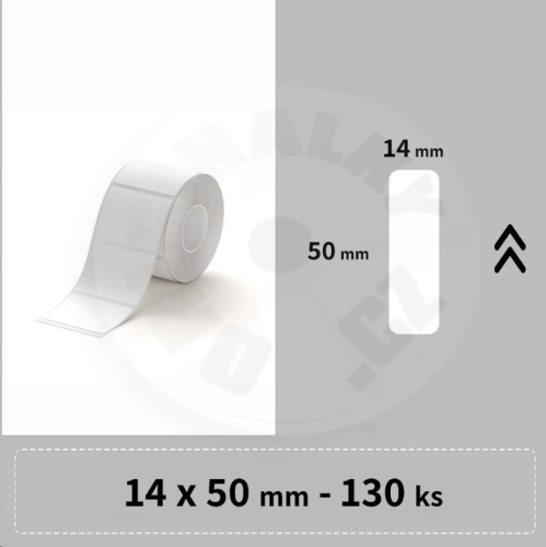 Niimbot štítky RP 15x50mm 130ks Bílé pro D11, D11-M, D110, D110-H