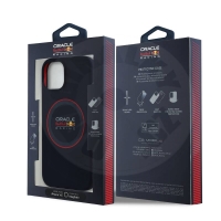 Red Bull silikonový kryt "Red Ring Logo" s MagSafe pro Apple iPhone 14  - modrá