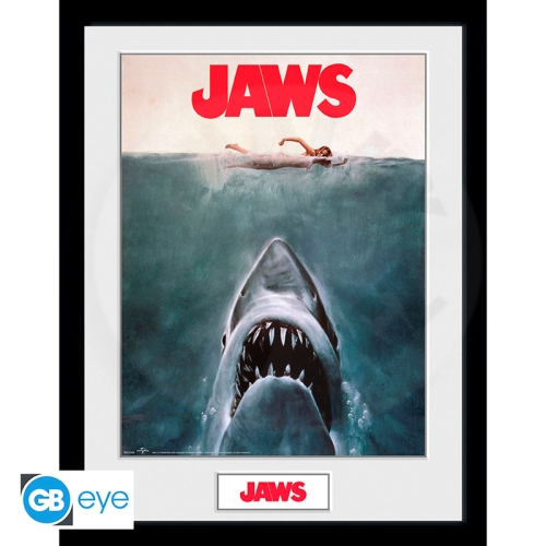 JAWS - Framed print "Key Art" (30x40)_(1)
