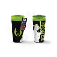 Hrnek cestovní Yoda - Feel The Force 425 ml
