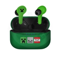 OTL - Minecraft dětská bezdrátová sluchátka do uší (TWS) - zelená OTL - Minecraft dětská bezdrátová sluchátka do uší (TWS) - zelená
