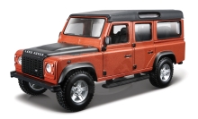Bburago - Auta HOBBY, Land Rover Defender 110, oranžová metalíza, 1:32