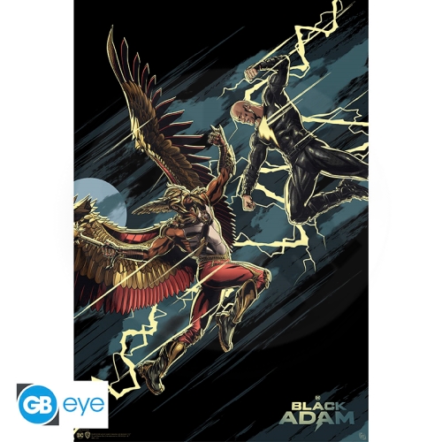 DC COMICS - Poster Maxi 91.5 x 61 cm - Black Adam vs Hawkman_(1)