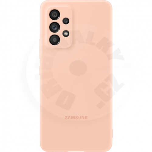 Samsung Silikonový zadní kryt  - A53 - oranžová