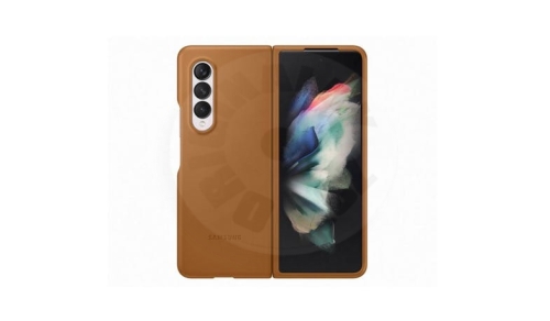Samsung Leather Cover for Z Fold 3 F926 (2021) - camel
