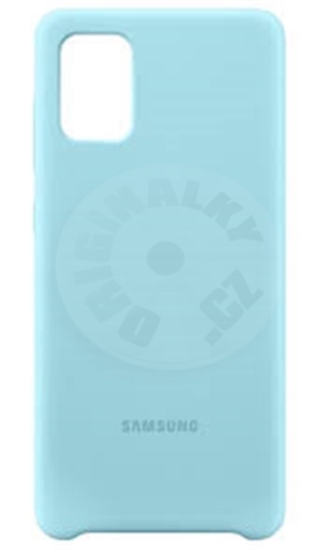 Samsung Silikonový zadný kryt A71 - modrá