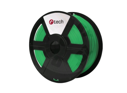 C-TECH Filament, PLA, 1,75mm, 1kg (330m) - zelená