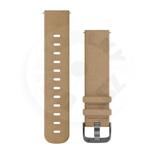 Garmin Quick Release Band 20mm - Tan Suede with Slate Hardware