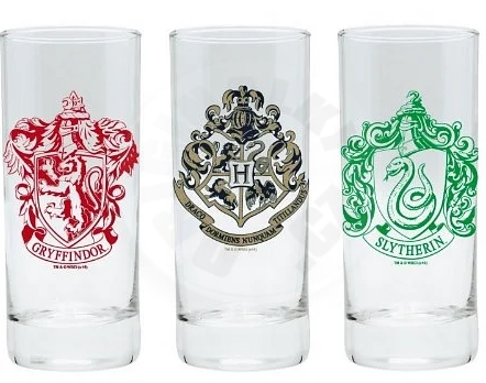 Harry Potter - sklenice - set 3 ks - 290 ml