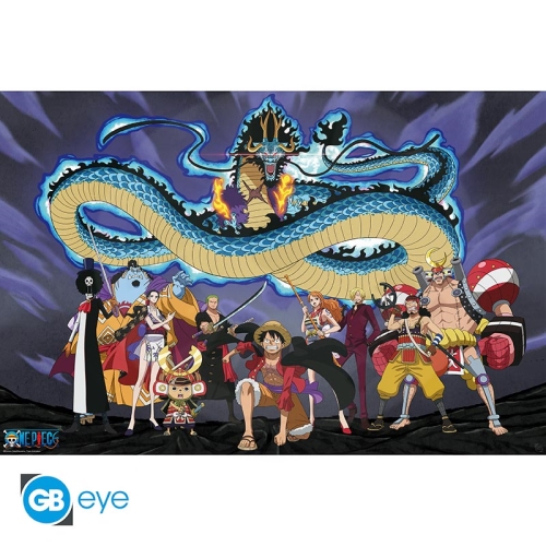 ONE PIECE - Poster Maxi 91.5x61 - The crew versus Kaido_(1)