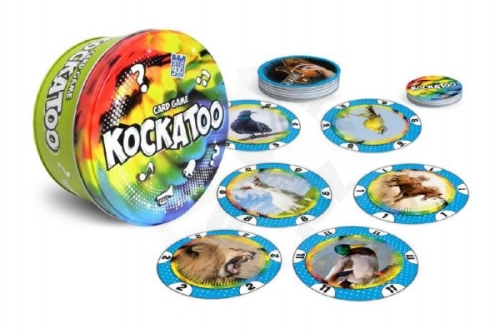 Bonaparte Kockatoo card board game in a tin box 12x12cm 5+ STRAGOO