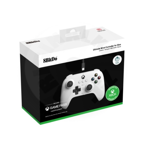 8BitDo Ultimate Wired Controller with Hall Effect White