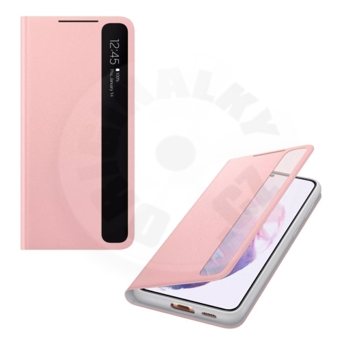 Samsung Flipové pouzdro Clear View - S21 5G - růžová