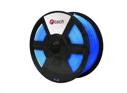 C-TECH Filament, PLA, 1,75mm, 1kg (330m) - fluorescenční modrá