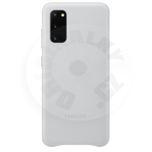 Samsung Kožený zadný kryt Galaxy S20 - světlo sivá