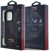 Red Bull silikonový kryt "Carbon Powerbar" s MagSafe pro Apple iPhone 16 Pro