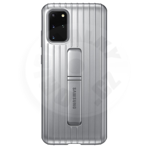 Samsung Tvrzený ochranný kryt so stojančekom S20+ - strieborná