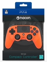 Nacon Drátový ovladač Compact - oranžová (PS4) Nacon Drátový ovladač Compact - oranžová (PS4)