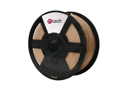 C-TECH Filament, PLA, 1,75mm, 1kg (330m) - imitace dřeva