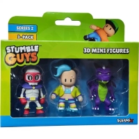 Stumble Guys 2. série 3D minifigurek – 3 figurky - Super Bones, Velocit, Dusk Dragon