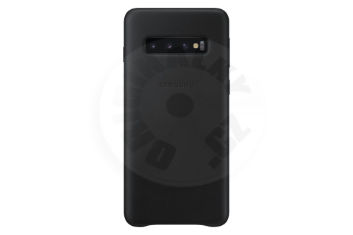 Samsung Kožený zadný kryt Galaxy S10 - čierna