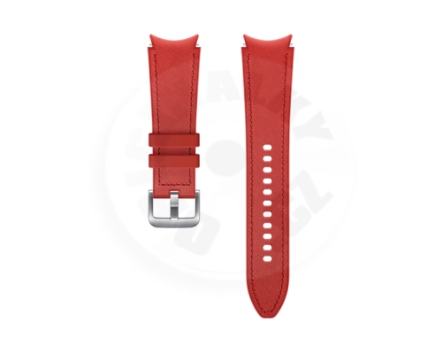 Samsung polokožený řemínek 20mm M/L Galaxy Watch4 20mm - červená