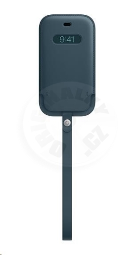 Apple iPhone 12 Mini kožená kapsa - modrá