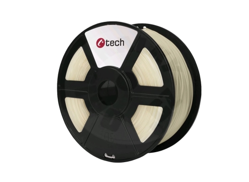 C-TECH Filament, PLA, 1,75mm, 1kg (330m) - průhledná