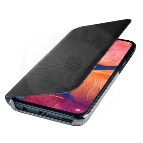 Samsung Elegantné flipové púzdro A20e (2019) - čierna