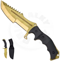 Pevný nůž "HUNTSMAN GOLD" s pouzdrem - CS:GO Pevný nůž "HUNTSMAN GOLD" s pouzdrem - CS:GO