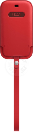 Apple iPhone 12 Pro Max kožená kapsa - červená
